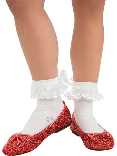 Adult Wizard of Oz Red Dorothy Shoes Fancy Dress Footwear Ruby Slippers Ladies | eBay