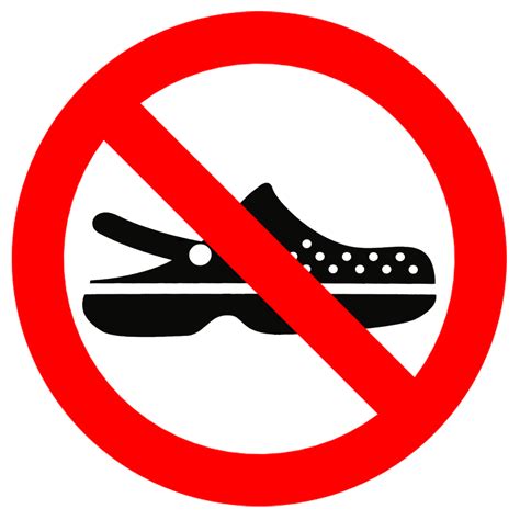 No Crocs Allowed Sign by topher147 on DeviantArt