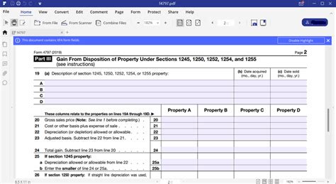 IRS Form 4797- Guide for How to Fill in IRS Form 4797