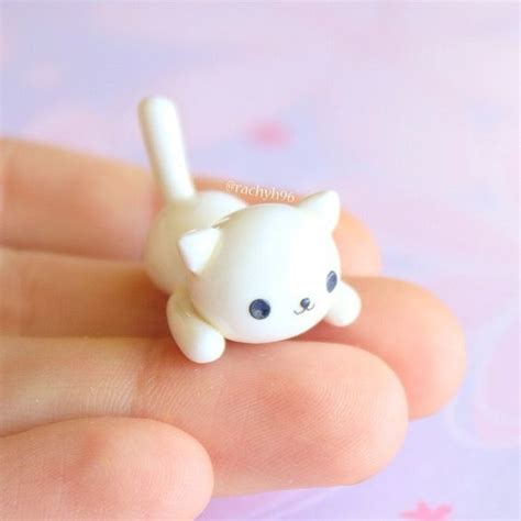 Katze … | Polymer clay animals, Polymer clay projects, Clay crafts