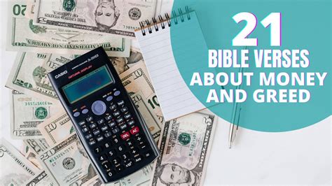 21 Important Bible verses about money and greed