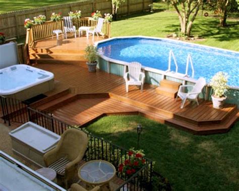 Small Above Ground Pool Ideas On A Budget - pic-leg