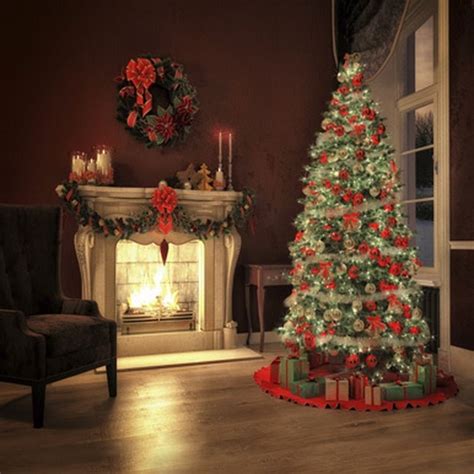 10 ft Vinyl christmas backdrops tree photography backgrounds for photo studio ST-001 | Christmas ...