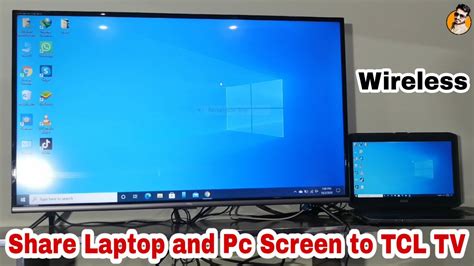 How to connect laptop to TCL tv || How to connect laptop to tv wireless ...