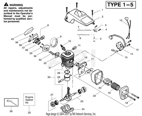 Poulan 2450 Chainsaw Fuel Line Diagram