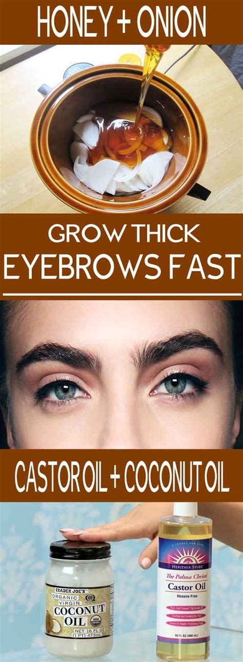 How To Grow Thicker Eyebrows Best Home Remedies - Natural remedies