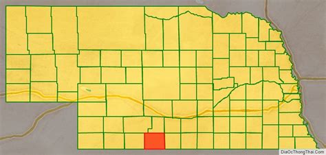 Map of Furnas County, Nebraska