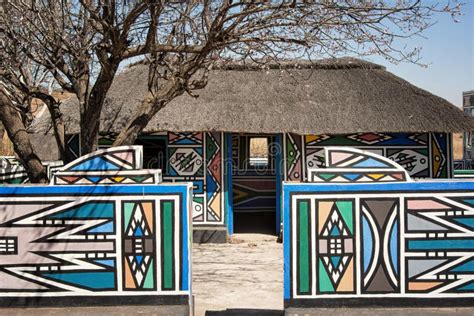 Ndebele Village (South Africa) Stock Photo - Image of building ...