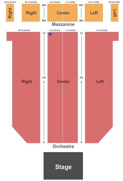 Arlington Theatre Seating Chart - Santa Barbara