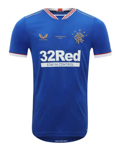 Rangers launch new 'champions 55' Castore home shirt... and fans can ...