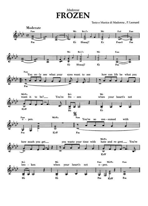 FROZEN Sheet music | Easy Sheet Music