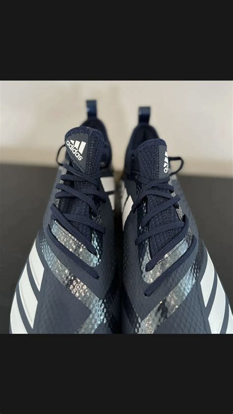 Men’s Size 11.5 Adidas Adizero 5-Star 7.0 Football Cleats Blue Gold D97807 | SidelineSwap