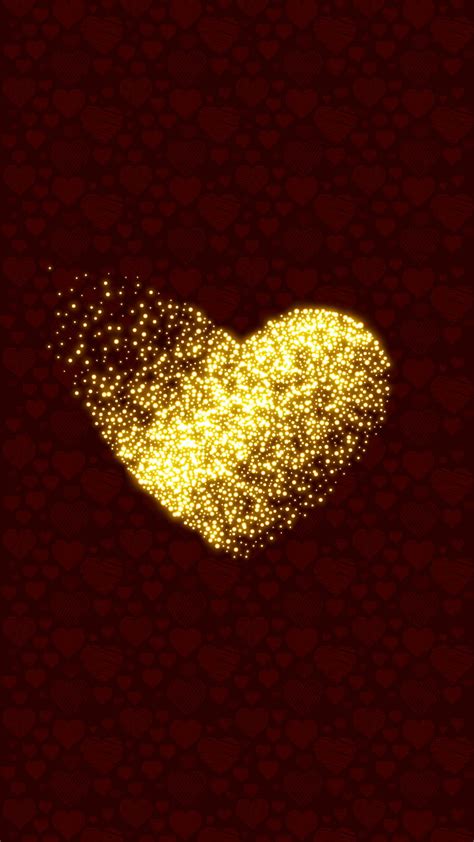 Shiny particle hearts, #Loveit, #cute, #famous, #friendly, #friendship #quote, HD phone ...