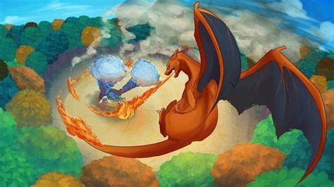 Pokemon Charizard Vs Blastoise HD Wallpapers (74+ images)