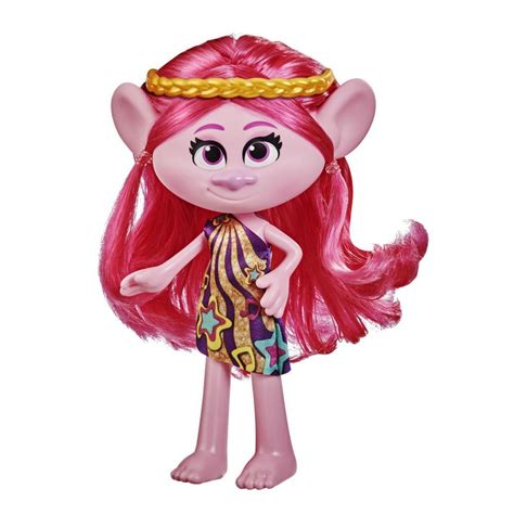 DreamWorks TrollsTopia Groove Stylin' Poppy Fashion Doll with Removable Dress, Toy for Girls 4 ...