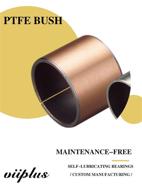 Metric Sized Cylindrical Bearings - Steel Bronze PTFE Split Bushings | Self-lubricating Bearings