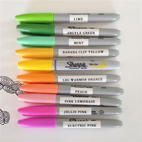 sharpie color chart - Google Search | Sharpie colors, Sharpie, Sharpie set