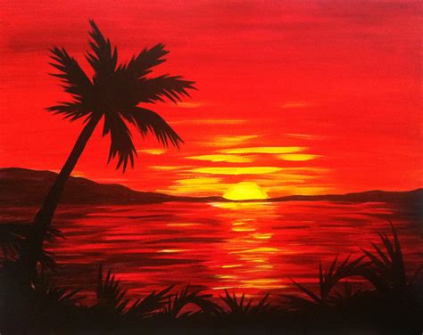 Sunset Painting Images