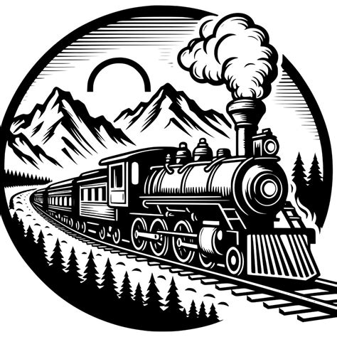 Steam Train Adventure SVG Graphic for Cricut, Silhouette, Laser Machines