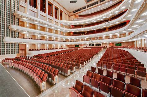 Smith Center's Reynolds Hall with custom 27.17.XX.17 Allegro fixed audience seating manufactured ...