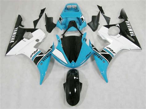 Yamaha 2003-2005 YZF R6 and 2006-2009 R6S Motorcycle Fairings Blue/White | NY60305-28