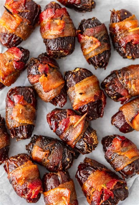 Bacon Wrapped Dates with Goat Cheese - (VIDEO!!)