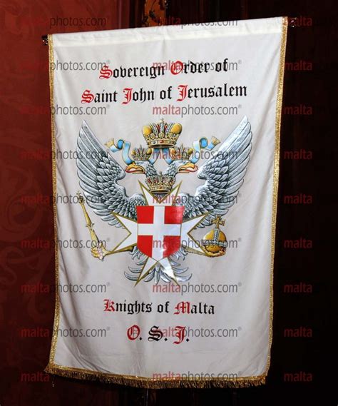 Knights of St John OSJ Banners Crest Emblem - Malta Photos