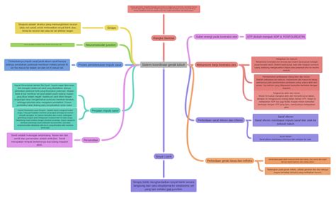 Sistem koordinasi gerak tubuh - Coggle Diagram