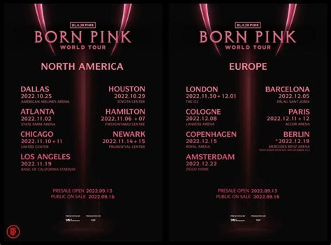 BLACKPINK ‘BORN PINK’ 2022 World Tour Updates – Dates, Venues, Tickets ...