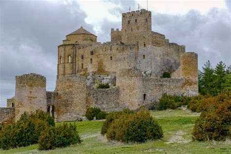 Loarre Castle Castillo De Loarre in Huesca Province Aragon Spain Stock ...