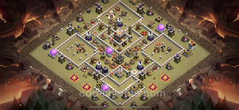 Best Anti 3 Stars War Base TH11 with Link, Anti Everything 2023 - Town ...