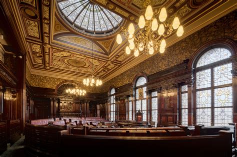 The council chambers inside Glasgow City Chambers Glasgow Scotland ...