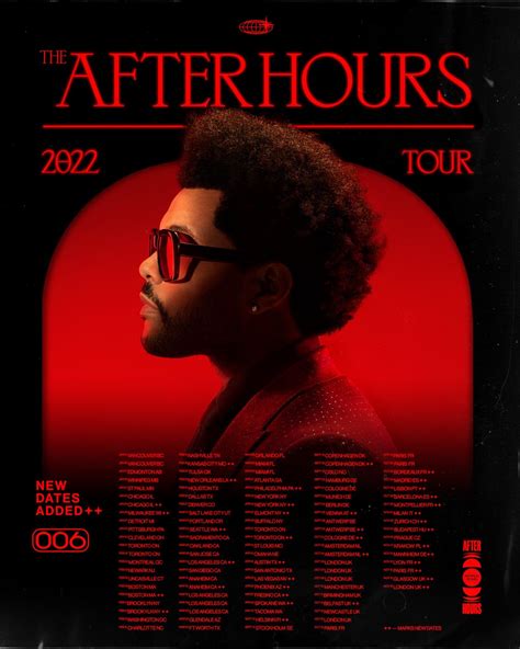 The Weeknd on Twitter: "After Hours Tour 2022… " | Concert poster design, The weeknd poster ...