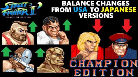 Street Fighter 2 (II) Champion Edition : Balance changes comparison ...