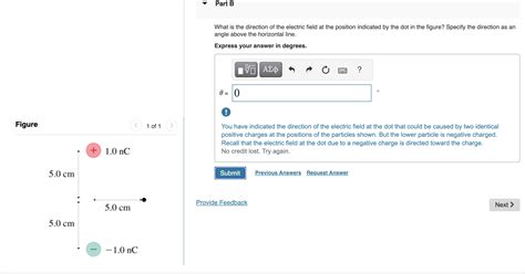 Solved Part BWhat is the direction of the electric field at | Chegg.com