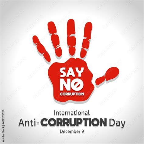 International anti corruption day theme poster. Vector illustration. Suitable for Poster ...