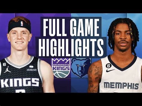 [Highlight] Kings vs Grizzlies Full Game Highlights : r/nba