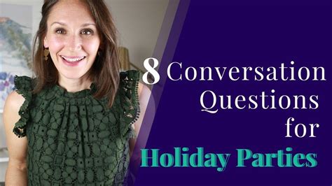 8 Conversation Questions for Holiday Parties [English Conversation] In ...