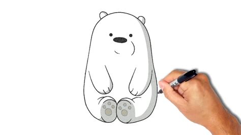 Polar Bear Drawing Step By Step at PaintingValley.com | Explore ...