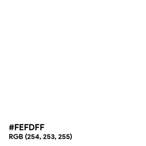 Splashed White color hex code is #FEFDFF