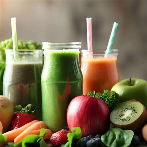 Premium AI Image | Fruit juice summer healthy drink