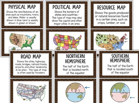 MAPS Map Skills Posters & Worksheet Social Studies Classroom - Etsy