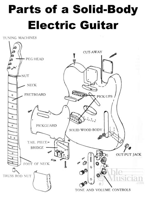 Parts of an Electric Guitar, Solid-Body & Hollow-Body | AbleMusician.com