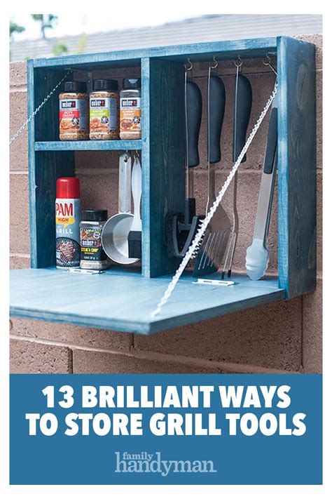 13 Brilliant Ways to Store Grill Tools #grill #tool #storage #grilltoolstorage When the weat ...