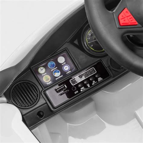 New 12V Kids Ride On Car 2.4GHZ Remote Control with LED Lights – White – International Shipping ...