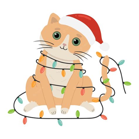 christmas cat - Clip Art Library