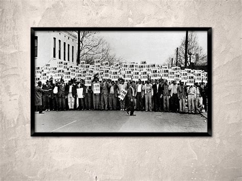 Civil rights movement I Am A Man protest photo social | Etsy