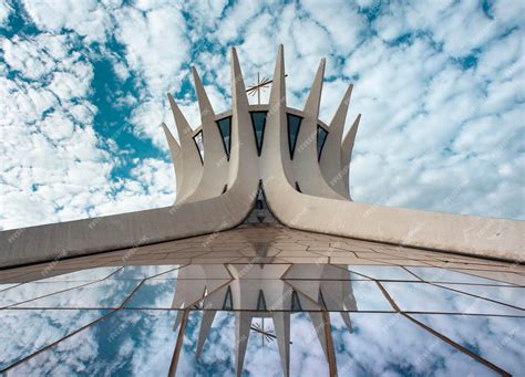 Premium Photo | View of the metropolitan cathedral of brasilia with ...