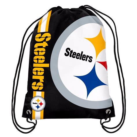 NFL Football Team Logo Stripe Drawstring Backpack Gym Back Pack Bag ...