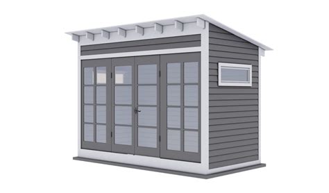 12x6 Backyard Office Shed Plan - Shedplans.org